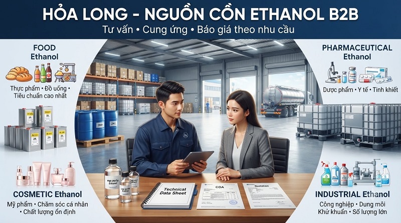 Đại Lý Phân Phối Cồn Ethanol Uy Tín – Nguồn Hàng Ổn Định, Giá Cạnh Tranh